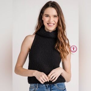 By Together Sleeveless Mock Neck Sweater
